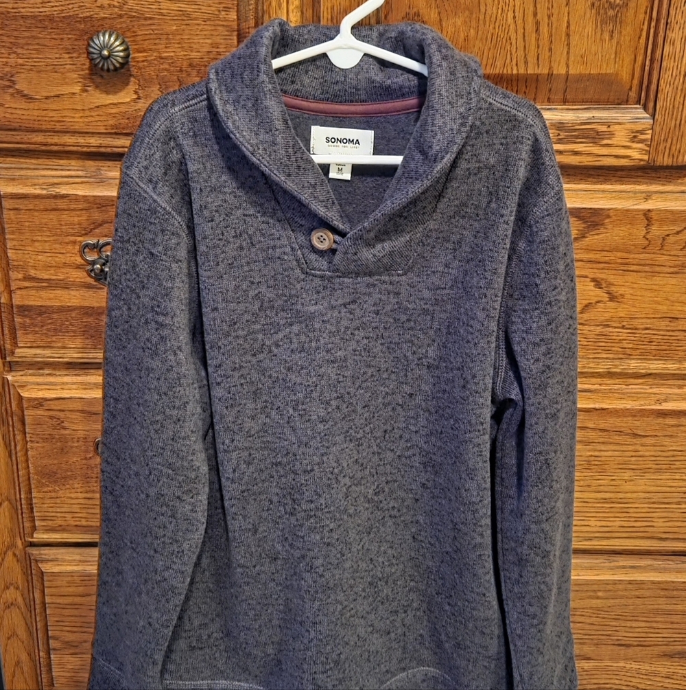 Sonoma Boys Charcoal Cowl Neck Sweater